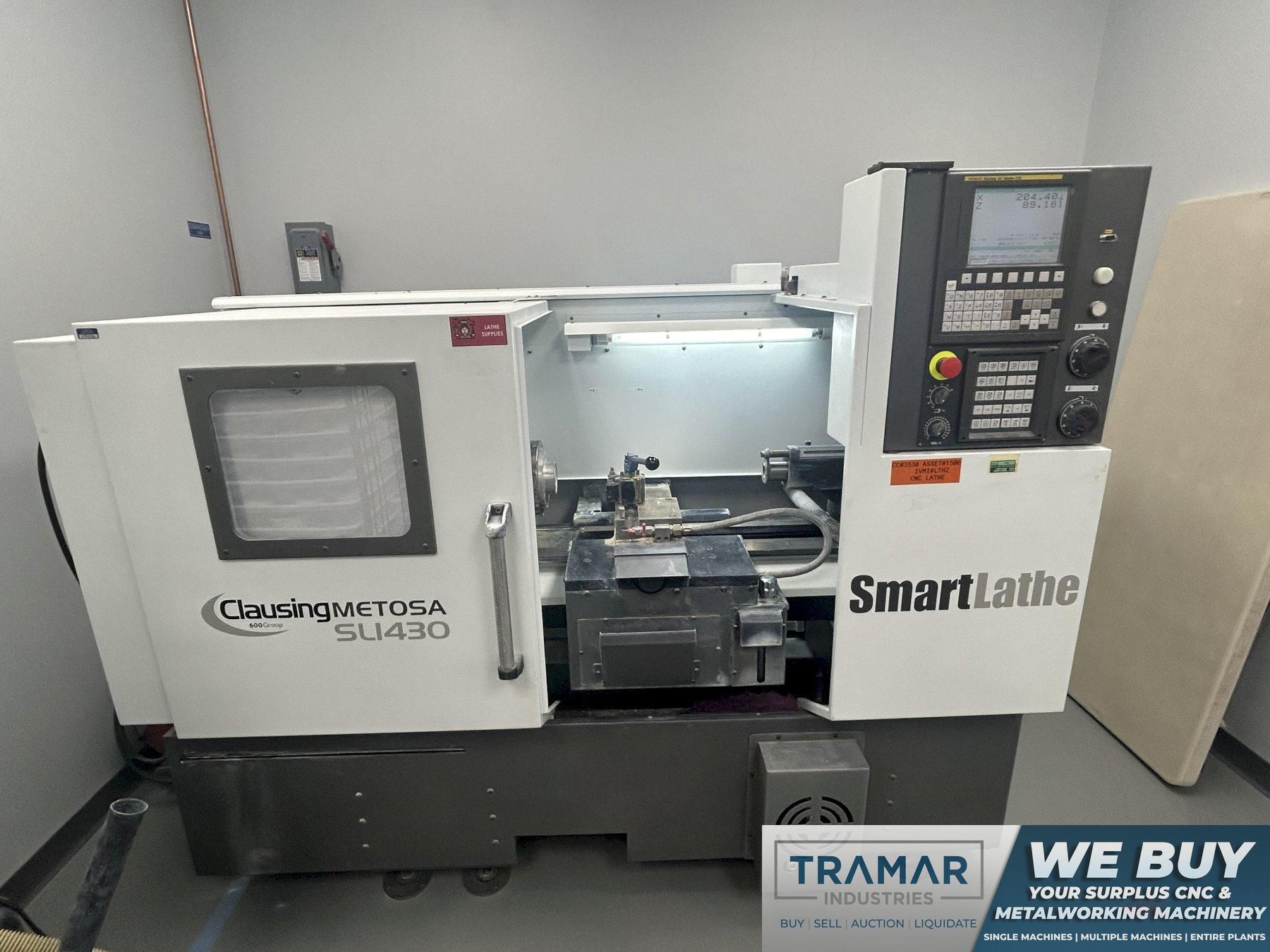 Clausing Metosa Smart Lathe SL1430 Used CNC Lathe For Sale 2013