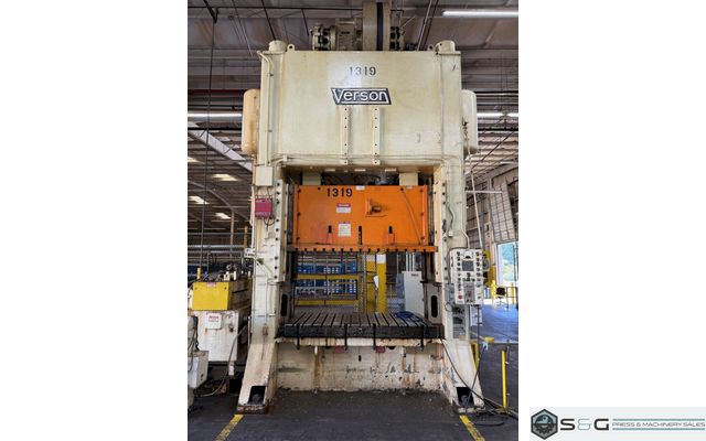 500 ton Verson S2-500-96-60T Straight Side Mechanical Stamping Press For Sale