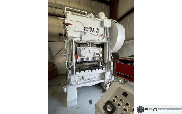100 ton Minster P2-100-48 Piece-Maker Used Mechanical Metal Stamping Press For Sale, Year 1975
