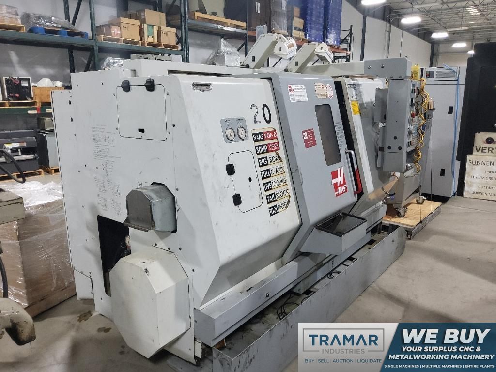 Haas SL-20TB CNC Lathe with Live Tooling For Sale, 2002