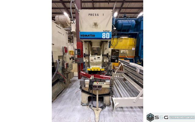 80 Ton KOMATSU OBS Used Gap Frame Press For Sale Model 80H-VS-3, Year 1995