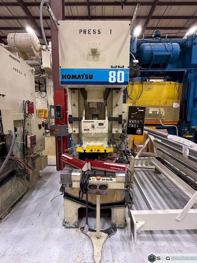 80 Ton KOMATSU OBS Used Gap Frame Press For Sale Model 80H-VS-3, Year 1995