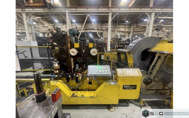 20,000 lbs. x 30" US Machine Heavy Duty Coil Cradle - Straightener with New Controls