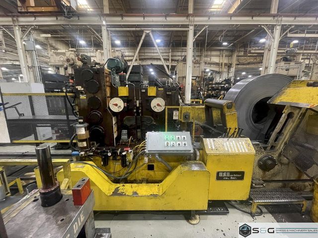 20,000 lbs. x 30" US Machine Heavy Duty Coil Cradle - Straightener with New Controls