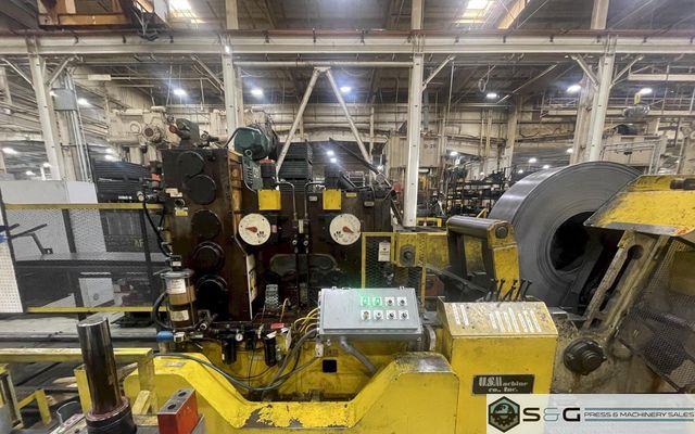 20,000 lbs. x 30" US Machine Heavy Duty Coil Cradle - Straightener with New Controls