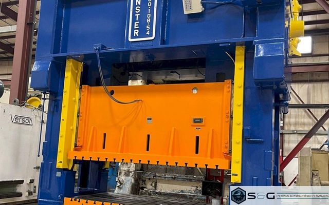 400 ton Minster E2-400-108-54 Hevi-Stamper Straight Side Mechanical Metal Stamping Press, Rebuilt