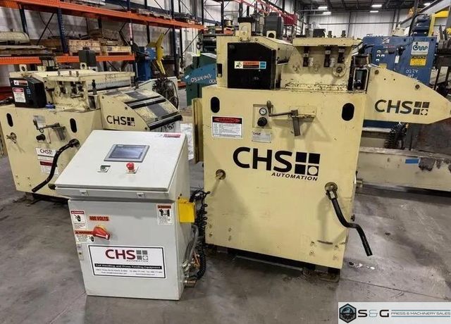 24" Wide x .110" NIDEC-CHS Servo Roll Feed Straightener Combination For Sale