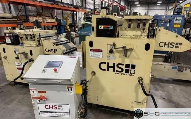 24" Wide x .110" NIDEC-CHS Servo Roll Feed Straightener Combination For Sale