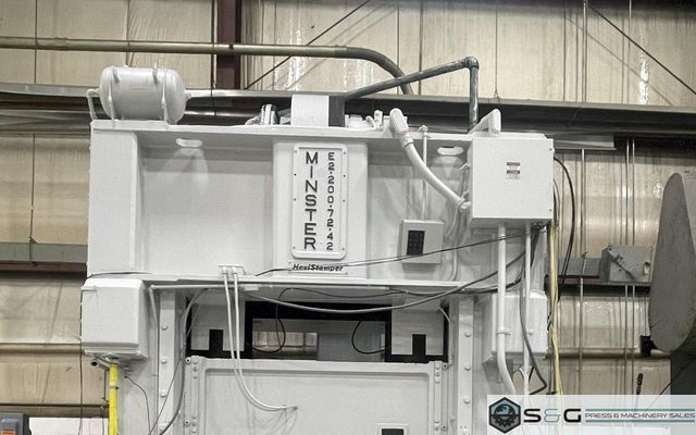 200 ton Minster E2-200-72-42 Hevi-Stamper Straight Side Mechanical Metal Stamping Press For Sale, Year  1980