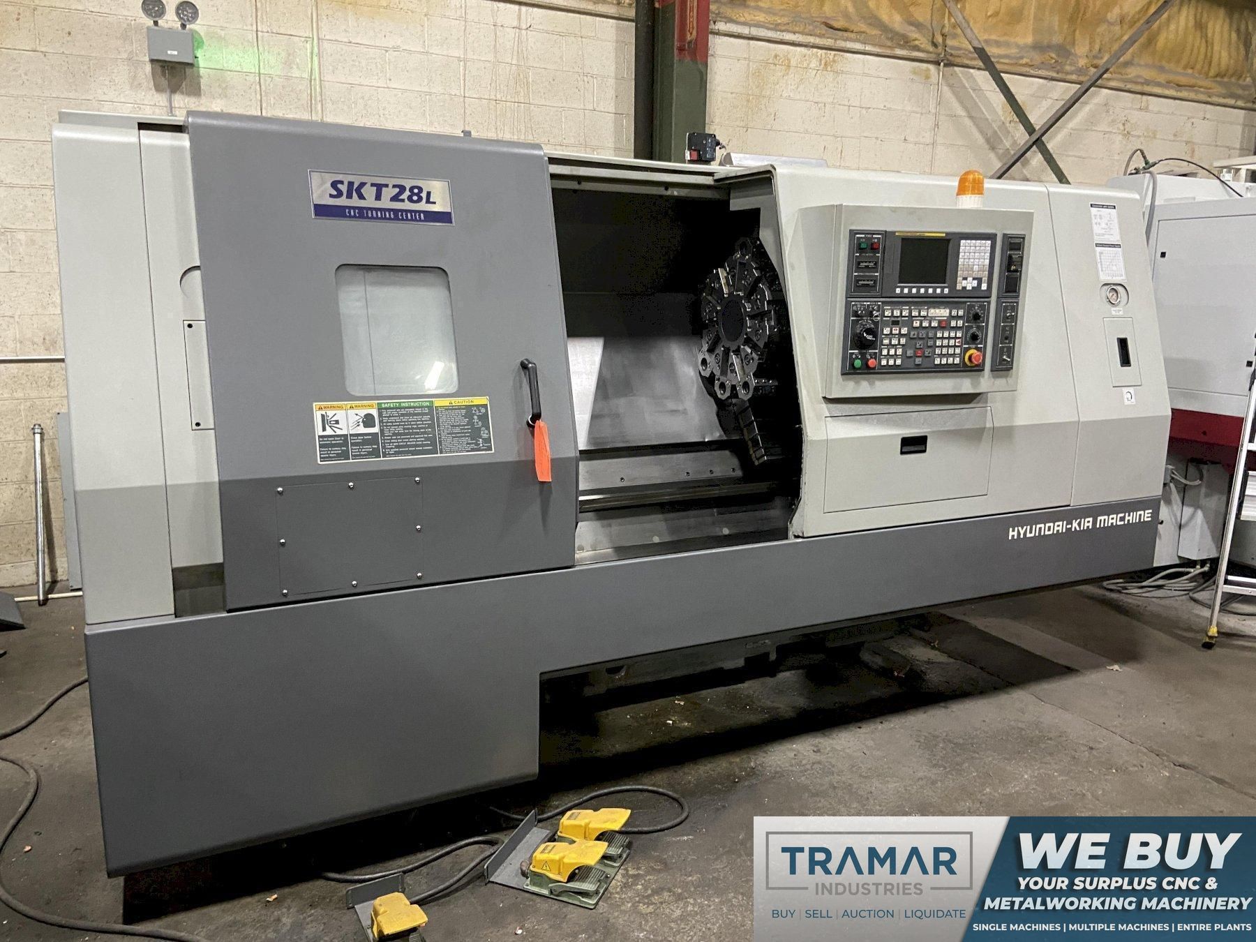 Hyundai Kia SKT28L Used CNC Lathe For Sale - 2011