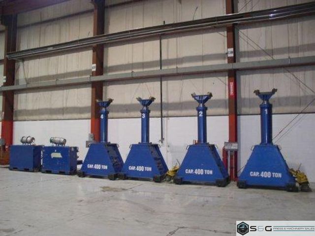 400 Ton LIFT SYSTEMS Model 44A, 4 Gantry Legs and 2 Power Units