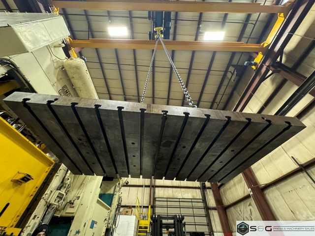 84" x 43" x 4" T-Slotted Bolster Plate