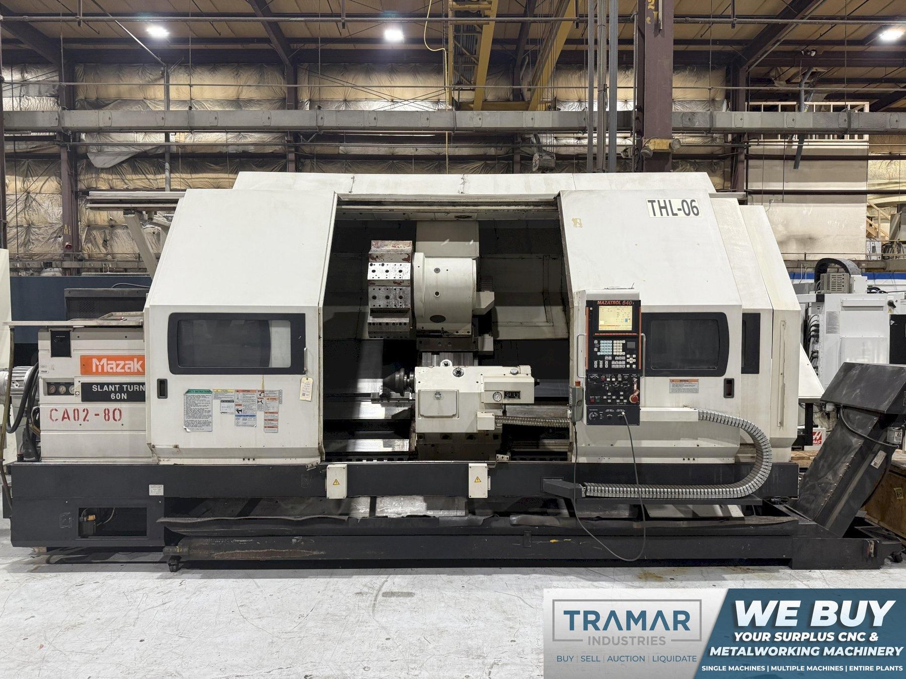 Mazak Slant Turn 60N Used CNC Lathe For Sale - 2006