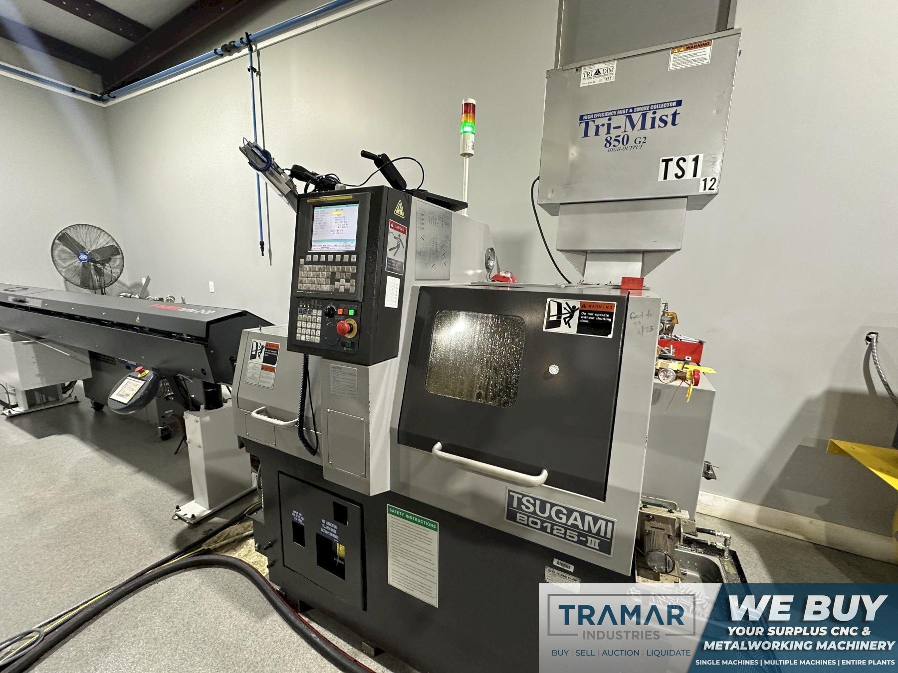 Tsugami B0125 III CNC Swiss Style Lathe For Sale, 2015