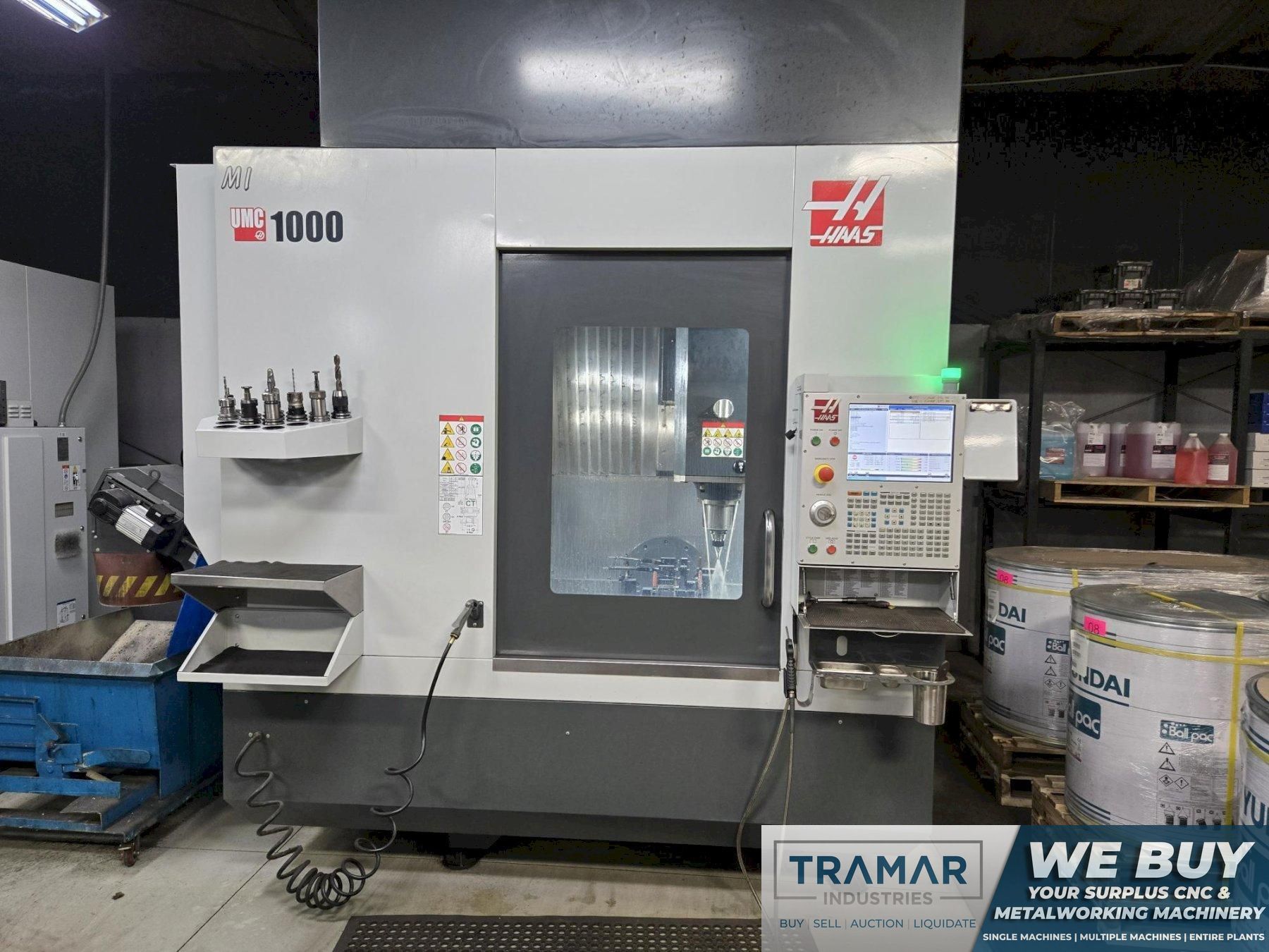 2019 Haas UMC-1000 5-Axis CNC Vertical Machining Center For Sale