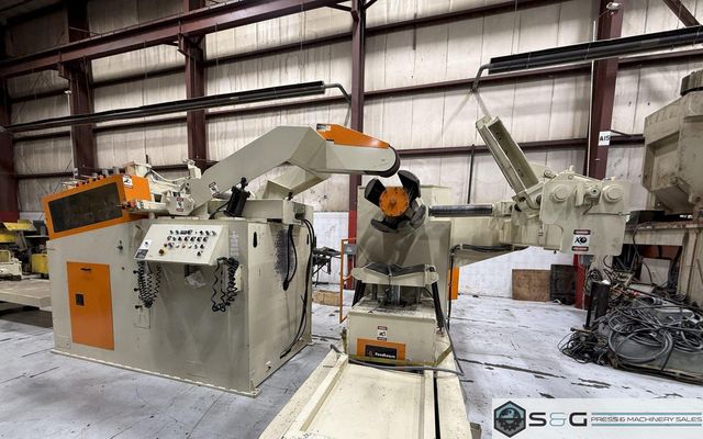 25,000 lbs. x 30" wide Feed Lease High Strength Steel Coil Feed Line For Sale, Year 2013