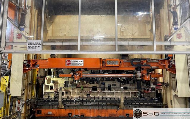 1330 ton Niagara SE4-1330-186-84 Straight Side Mechanical  Metal Stamping Transfer Press For Sale, Year 1991