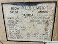 300-ton Blow SC2-300-60-42 Straight Side Mechanical Press For Sale, Year 1997