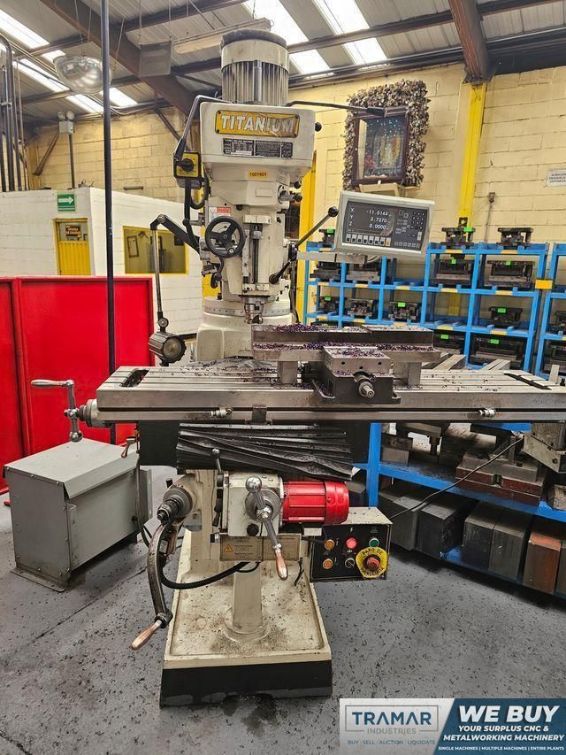 2023 TITANIUM TM-5SDR0 CNC Knee Miller - Precision Vertical Milling