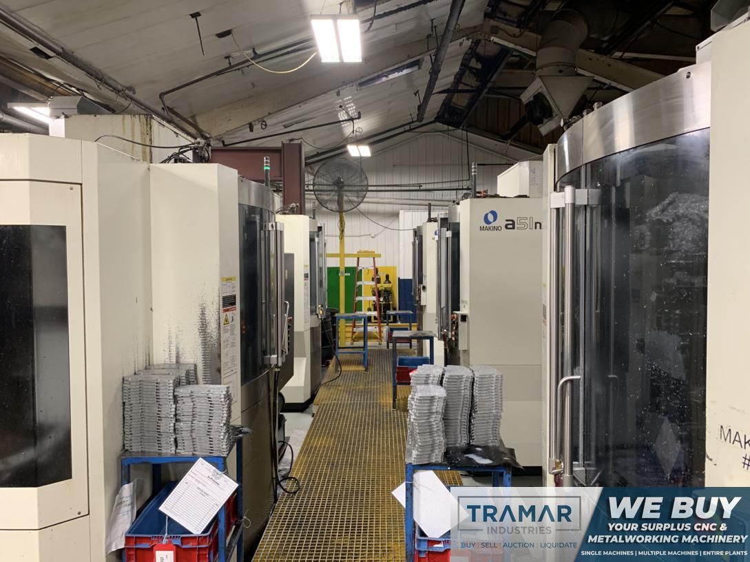 Makino A51NX CNC Horizontal Machining Center, Fanuc Pro 5 Control, 15.7