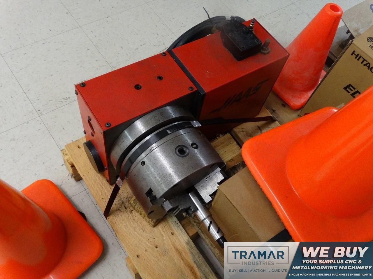 Haas HRT-210 4th Axis Rotary Table For Sale - Brush Motor, 210mm Platter, 0.001° Indexing