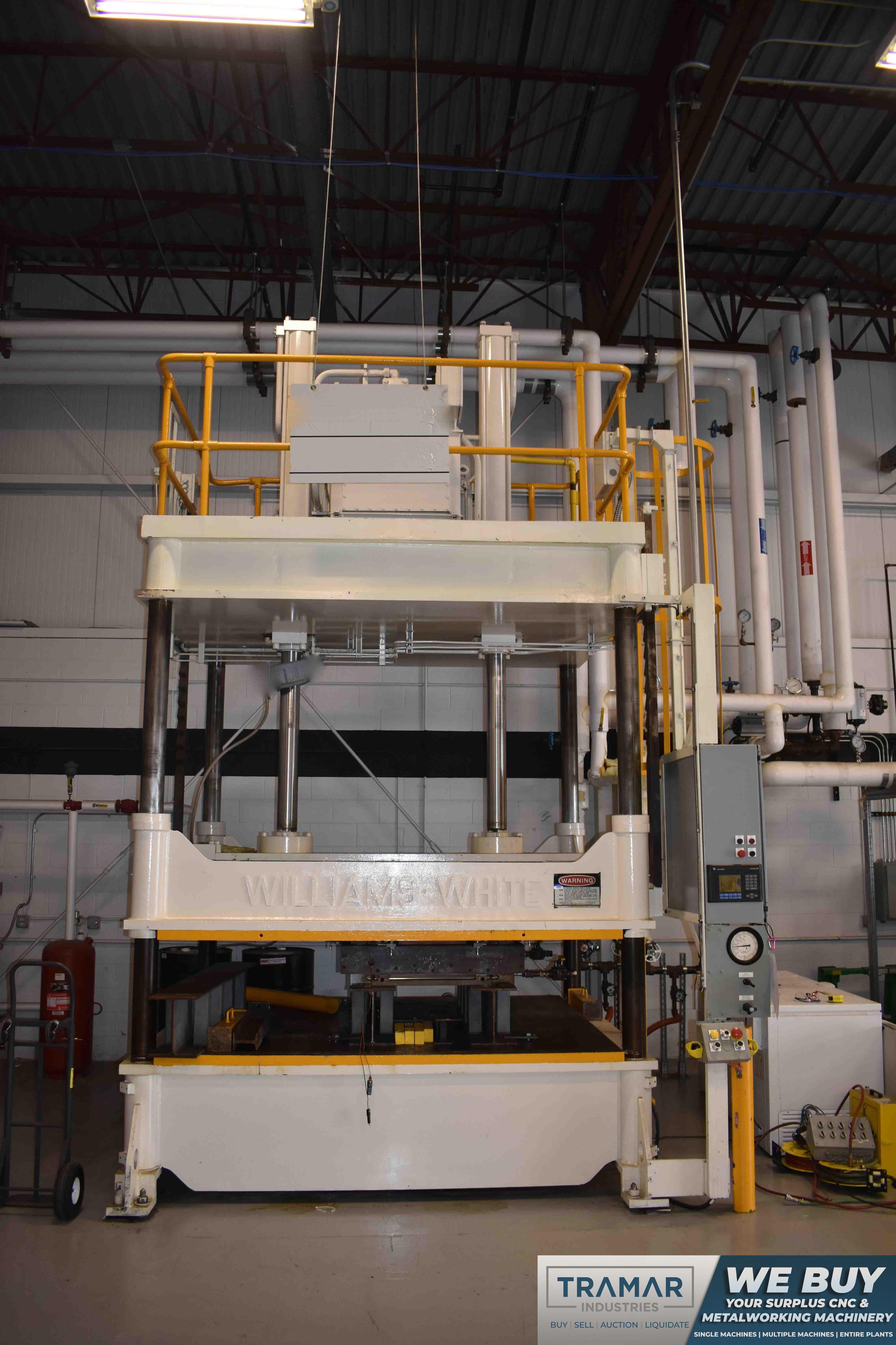 Williams & White 100 Ton 4 post Hydraulic Press With Updated Allen Bradley PLC