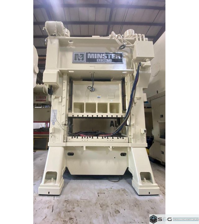 Rebuilt: 300 ton Minster Model E2-300-72-42 Hevi-Stamper Used Straight Side Mechanical Press For Sale, Year 1997