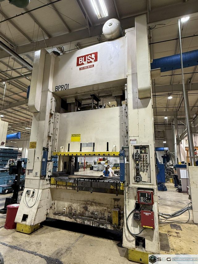 1990 Bliss SC2-500-96-54 Straight Side Press For Sale - 500-Ton Capacity