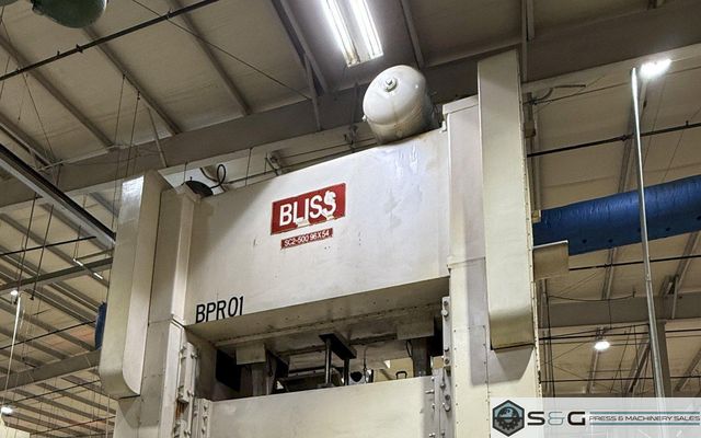 1990 Bliss SC2-500-96-54 Straight Side Press For Sale - 500-Ton Capacity