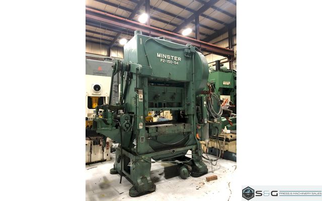 150 Ton MINSTER P2-150-54 "Piece-Maker" Straight Side Metal Stamping Press
