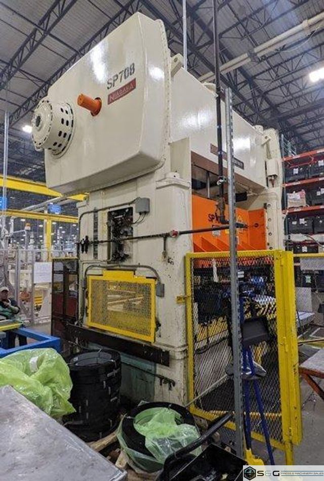 250 ton Niagara SC2-250-108-72 Straight Side Mechanical Press, New 1991