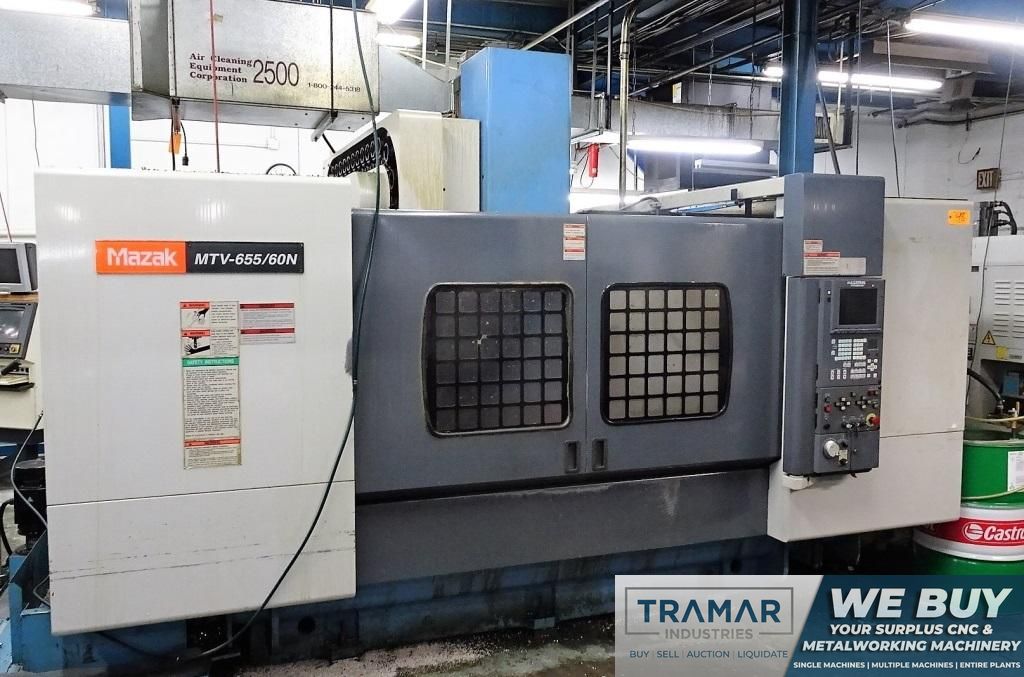 Mazak MTV655/60 CNC Vertical Machining Center, Fusion 640M, 4400 Lb Table Capacity, 59