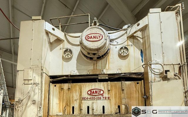 400-ton DANLY S4-400-108-72 Double Crank Straight Side Mechanical Press - Used
