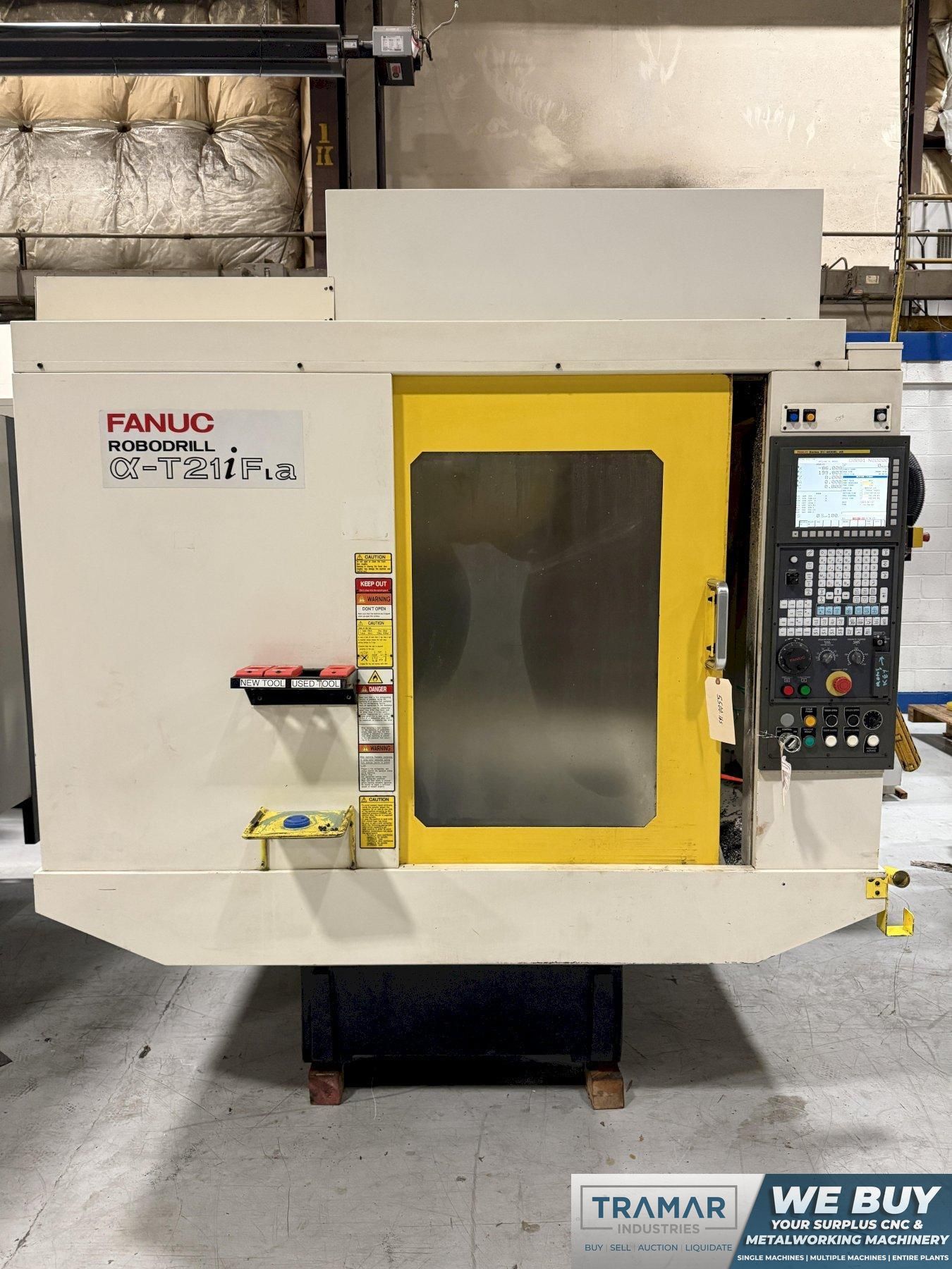 2012 Fanuc Robodrill a-T21iFLA 5-Axis CNC Drill & Tapping Center For Sale