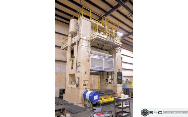 800 TON VERSON SE2-800-108-60T STRAIGHT SIDE MECHANICAL METAL STAMPING PRESS FOR SALE, PREVIOUSLY RECONDITIONED WITH UPDATED CIECO CONTROLS