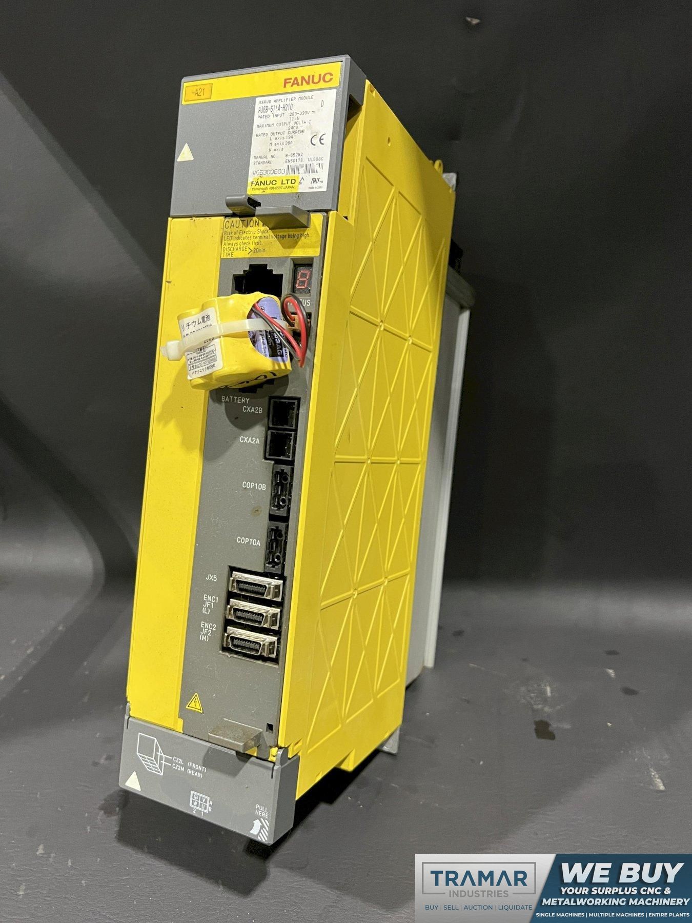Fanuc Servo Amplifier A06B-6114-H210 A20B-2100-0741/09B TESTED