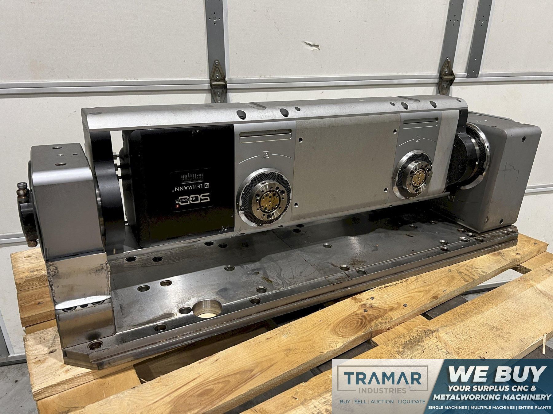 PL Lehmann combiFlex 4th-5th Axis Dual Rotary Table Fanuc Motor Chirone T2-510520