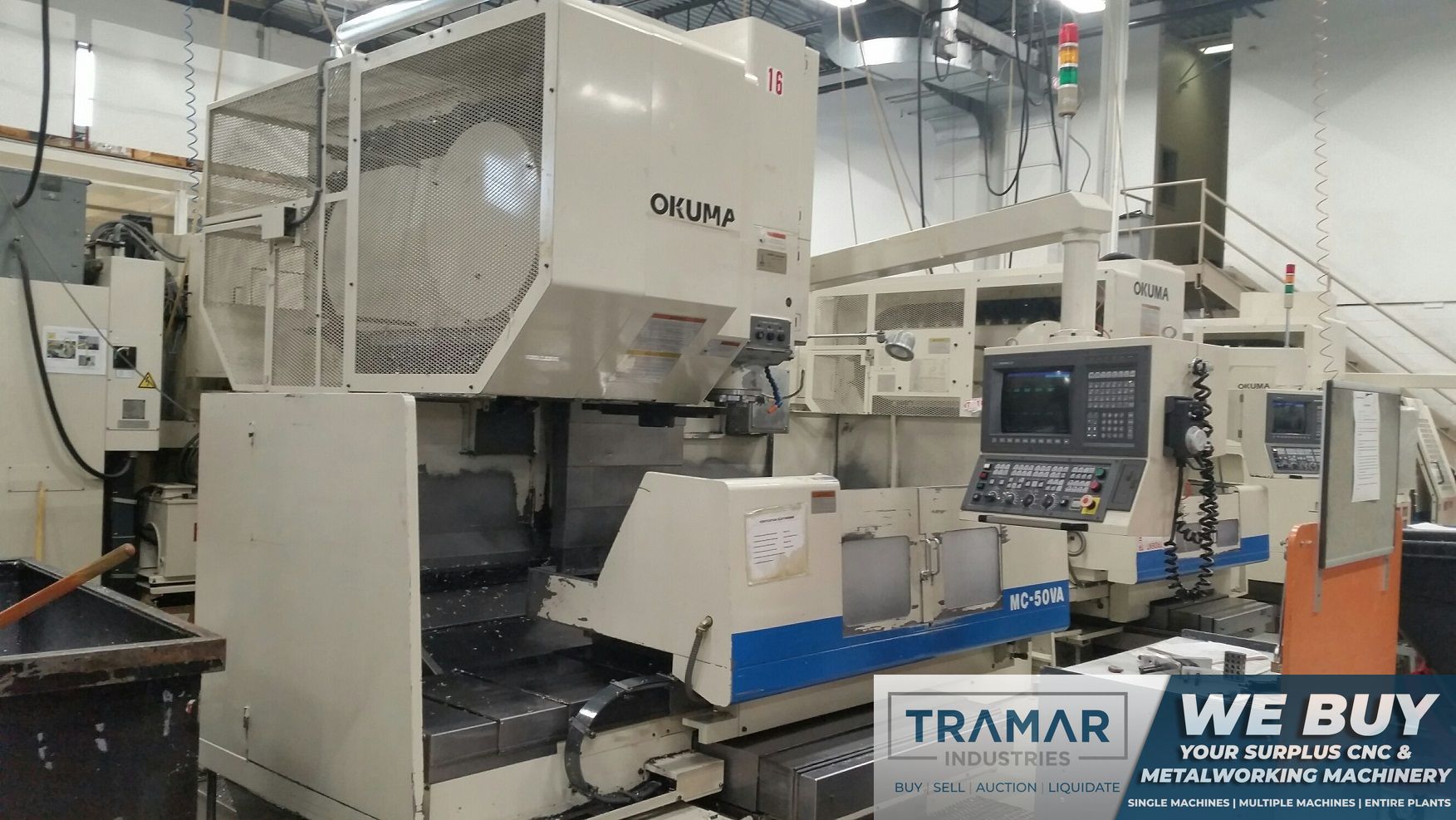 OKUMA MC-50VA CNC VERTICAL MACHINING CENTER, OSP 7000, 41