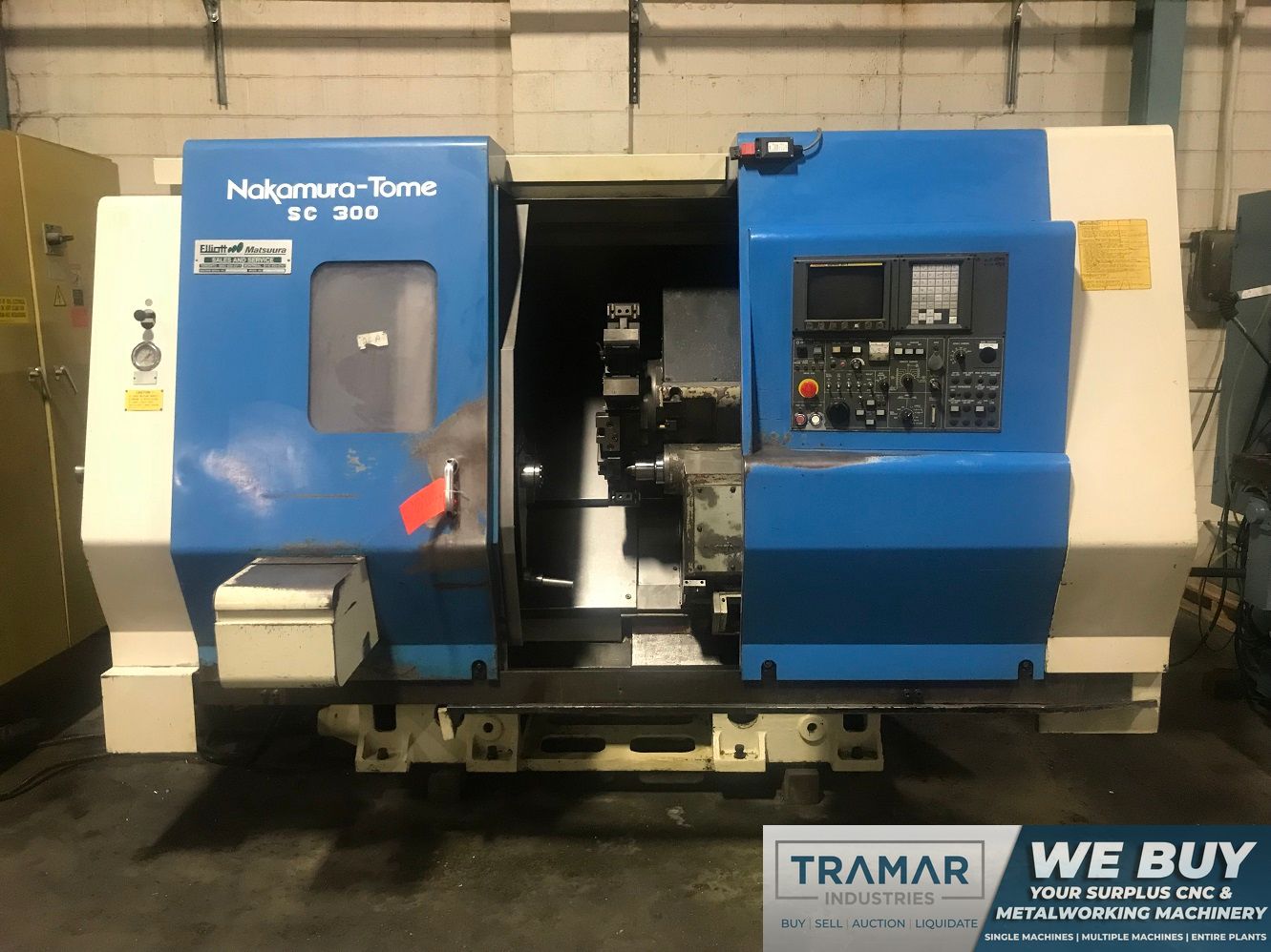 NAKAMURA TOME SC-300 CNC TURNING CENTER w/Fanuc 21T Control, 10