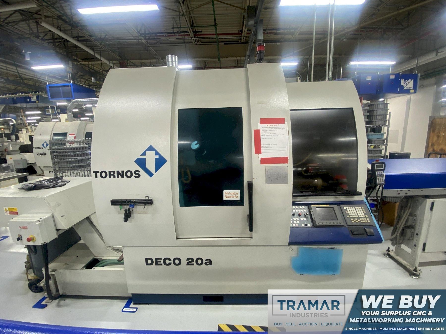 Tornos Deco 20A Used CNC Swiss Lathe For Sale - 2008