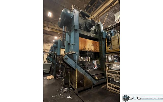 1000 ton Verson S4-1000-120-72t Used Straight Side Mechanical Metal Stamping Press For Sale, (3) available