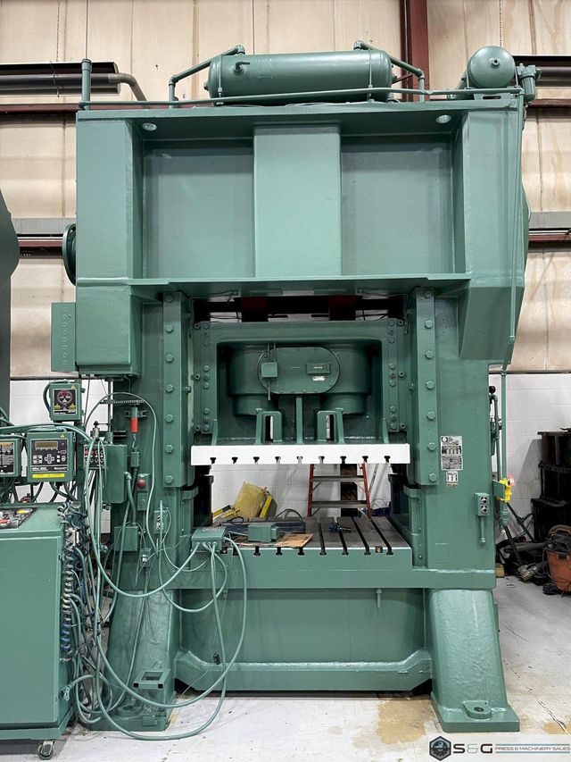 400 ton Minster E2-400-60-48 Hevi-Stamper Straight Side Mechanical Metal Stamping Press, Fully Rebuilt!