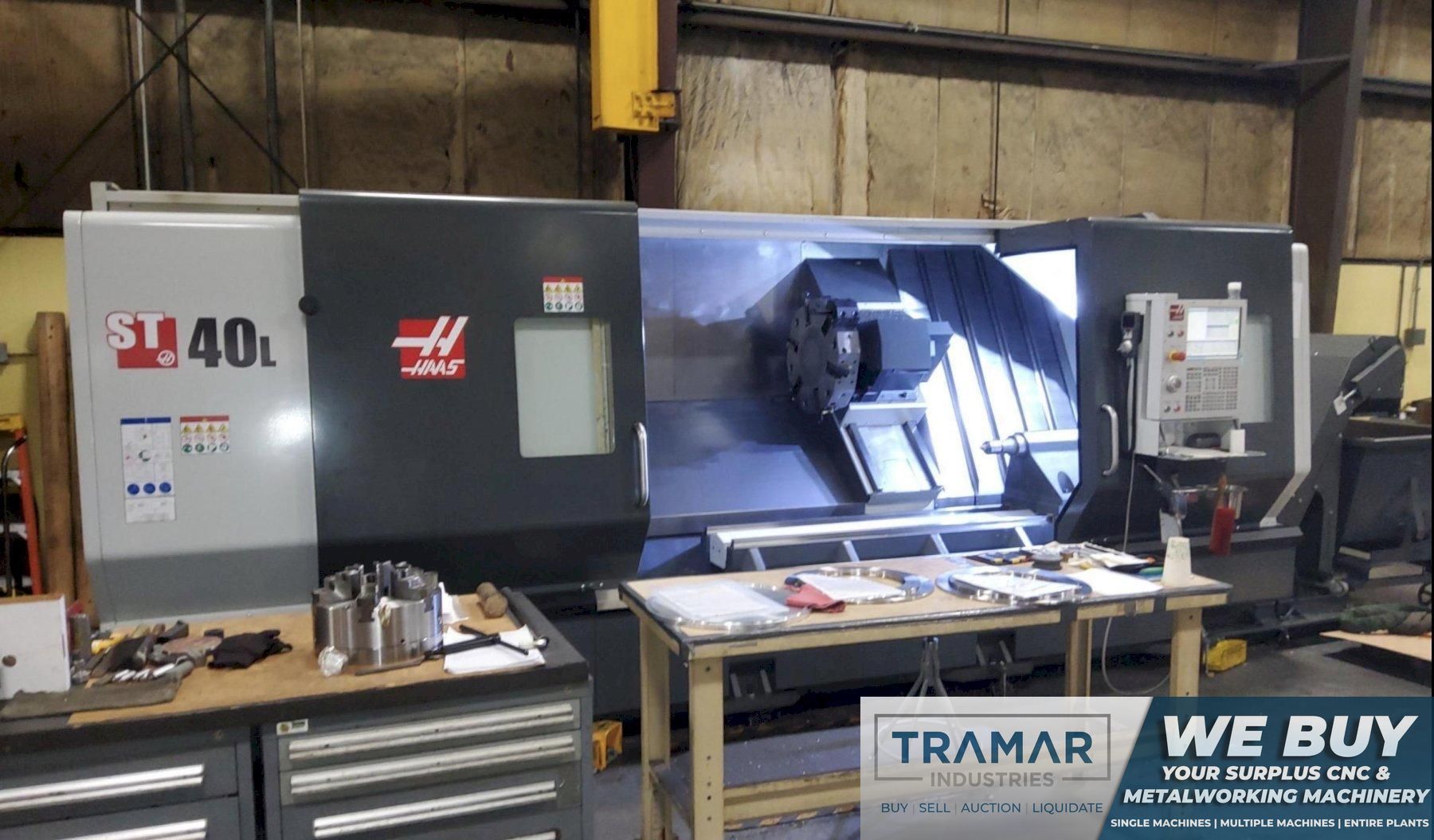 Used 2020 Haas ST-40L CNC Lathe with Live Tooling For Sale