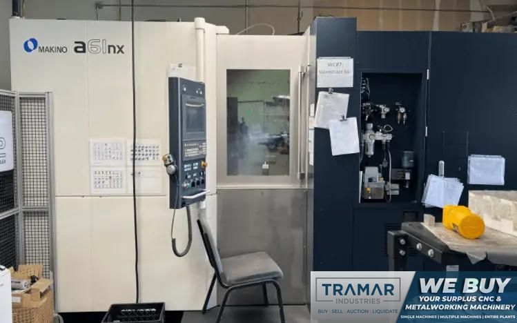Makino A61NX Used CNC Horizontal Machining Center For Sale with 12 Station MMC2 - 2018