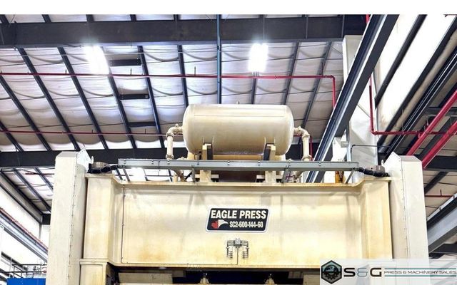 600 ton Eagle SC2-600-144-60 Straight Side Mechanical Stamping Press For Sale, Year 2014
