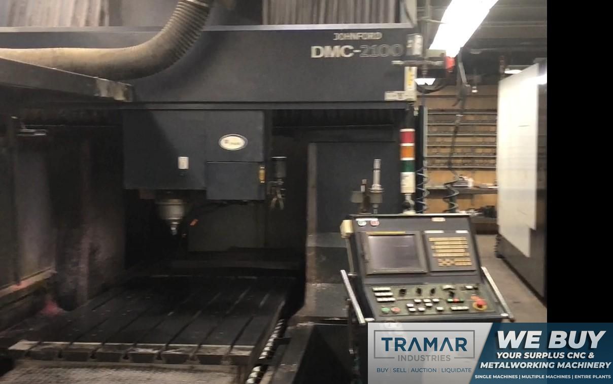JOHNFORD DMC 2100 BRIDGE STYLE CNC VERTICAL MACHINING CENTER