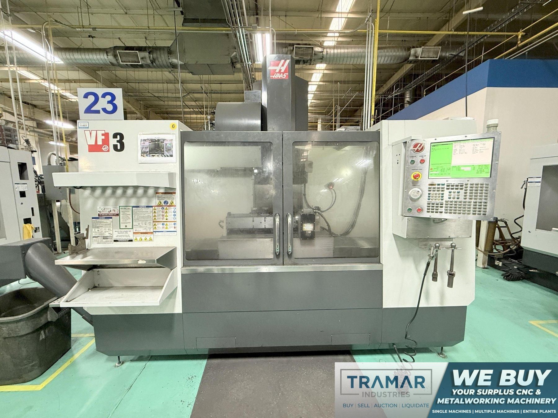 2011 Haas VF-3 Used CNC Vertical Machining Center w/4th Axis Rotary Table For Sale