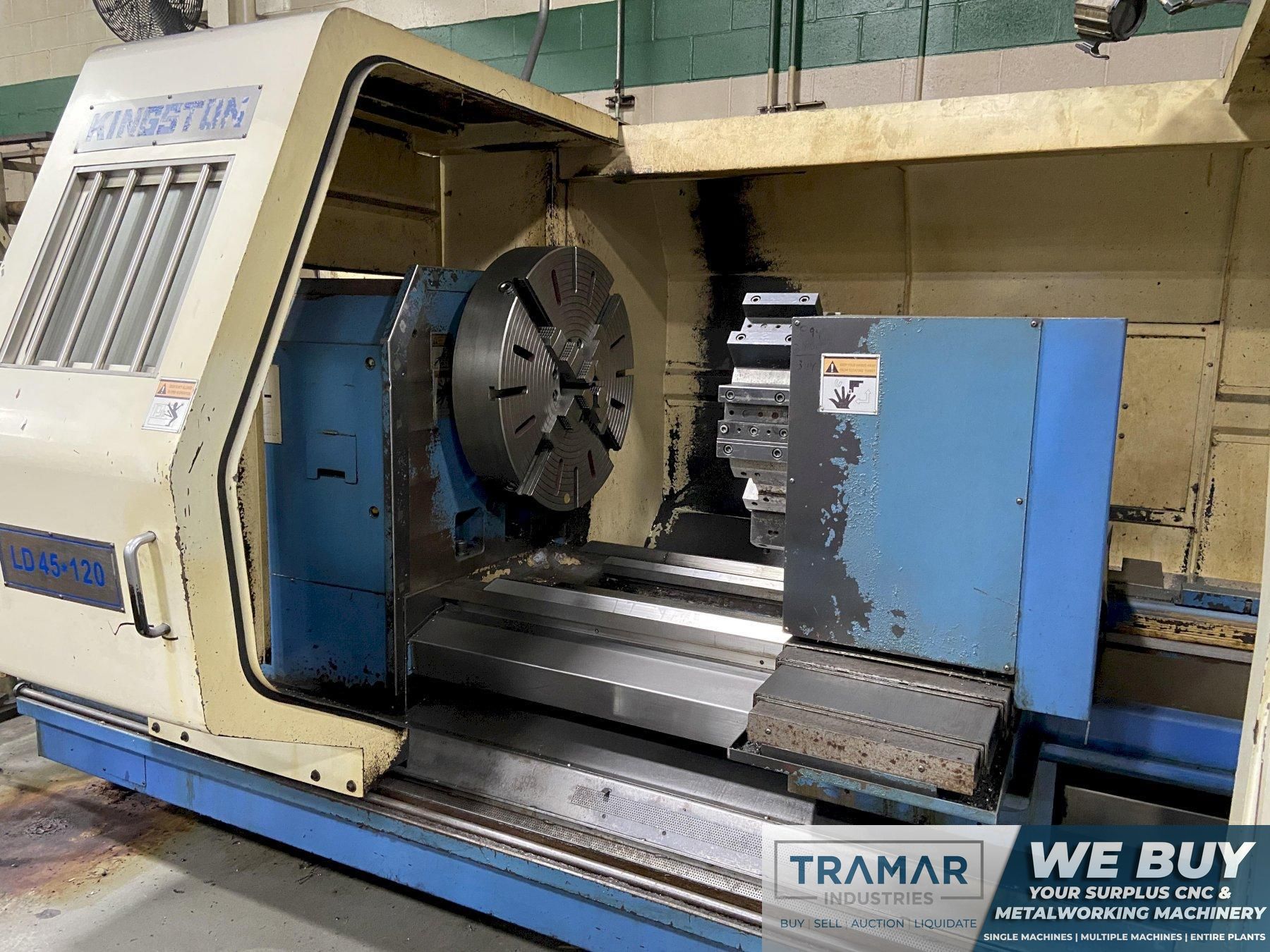 Kingston LD-45x120 CNC Flat Bed Lathe For Sale - 2006