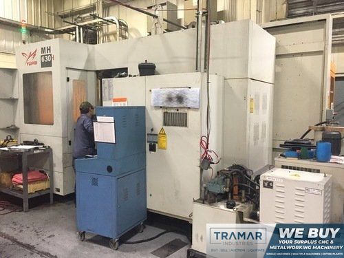 Yida MH-630, Fanuc 0i, 24.8" Plts, 39"/32"/30", 6K, 80 ATC, CTS, 50 Tap, Probe, ATLM, Low Hrs, 2013 (2 Avail)