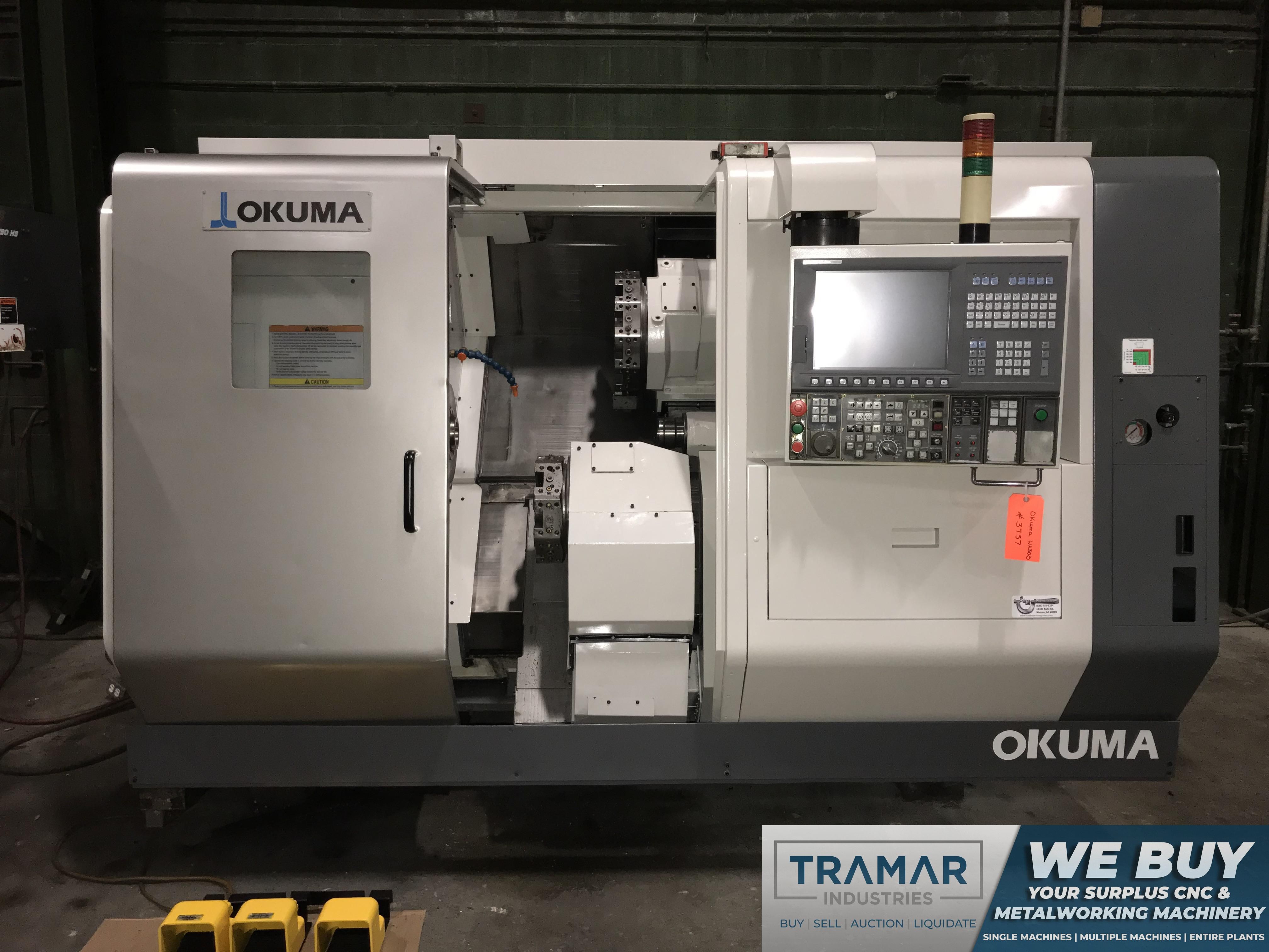 Okuma Simulturn LU-300 CNC Lathe, OSP P200L, 8